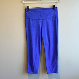 Athleta Chaturanga Crop Blue Space Dye Size Small
